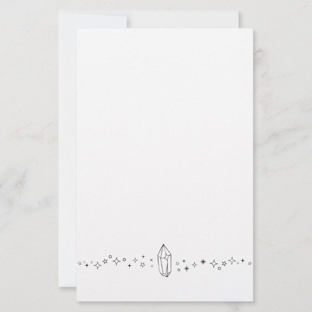 Crystal Print Stationary Brevpapper (Framsida)
