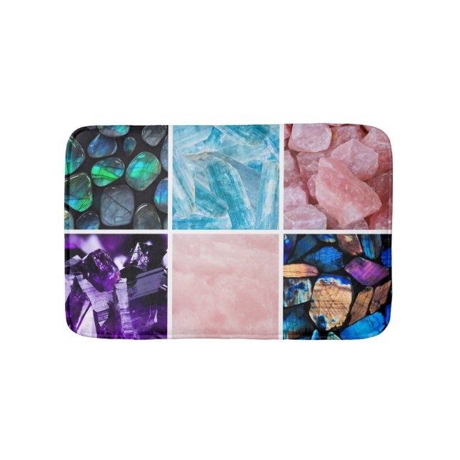 Crystal Rainbow Gemstone Bath Mat Badrumsmatta (Framsidan)