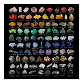 Crystal Rainbow Sten Geology Square Perfect Poster