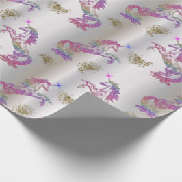 Crystal Rainbow Unicorns Presentpapper