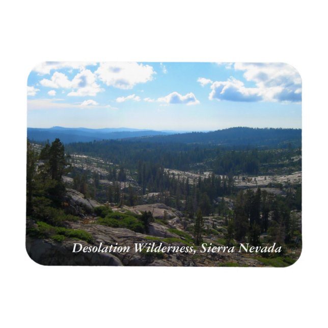Crystal Range Valley, Desolation Wilderness Magnet (Horisontell)