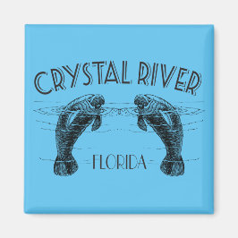 Crystal River Florida med Manatees Magnet