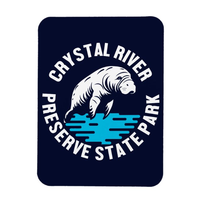 Crystal River Preserve State Park Magnet (Vertikal)