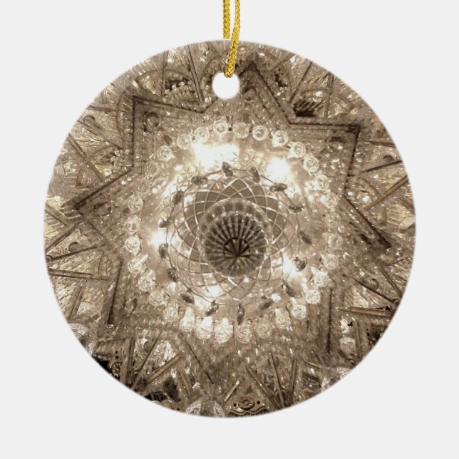 "Crystal" Round Ornament (Silver) (Framsidan)