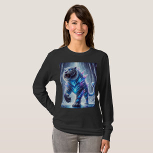 Crystal Saber-Toothed Tiger T-Shirt Design.