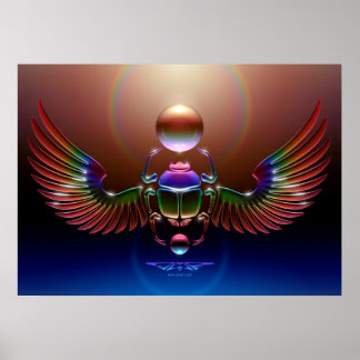 Crystal Scarab av J. Matthew Root Poster