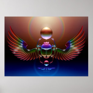 Crystal Scarab av J. Matthew Rota Poster