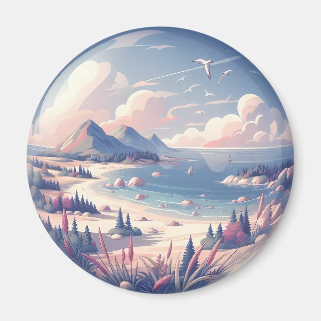Crystal Serenity Bay Magnet (Framsidan)