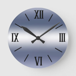 Crystal Silver Wall Clock Rund Klocka