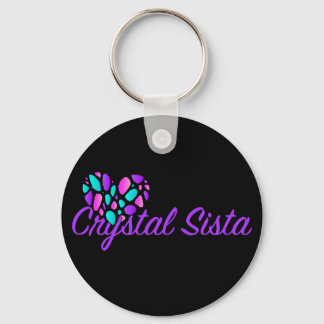 Crystal Sista Keychain-Lila Nyckelring