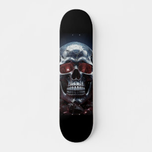 Crystal Skull med Ruby Red Ögon Skateboard