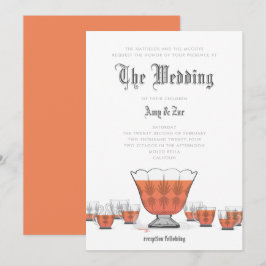 Crystal Slå Bowl-bröllopsinbjudan Inbjudningar