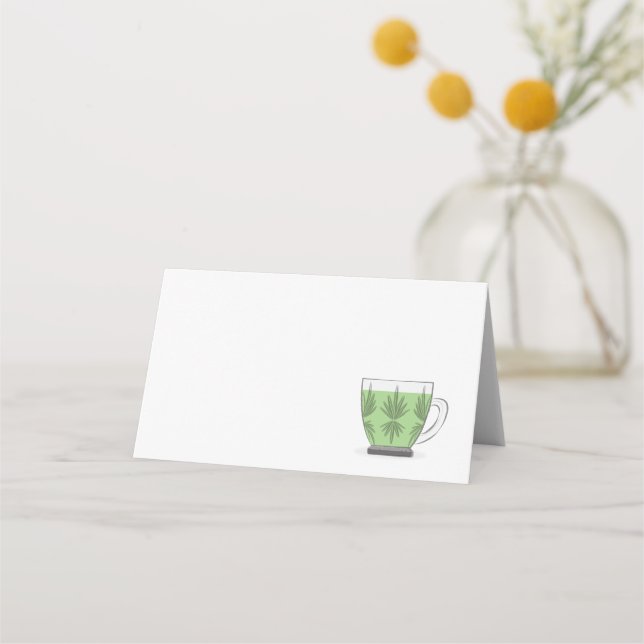 Crystal Slå Kopp-platskort Placeringskort (Framsida)