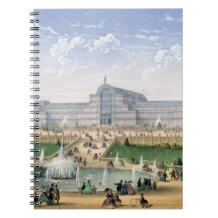 Crystal slott, Sydenham, c.1862 (färglithoen) Anteckningsbok Med Spiral