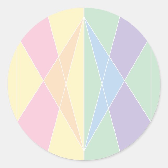 Crystal Snäcka (Planar) Runt Klistermärke (Framsida)