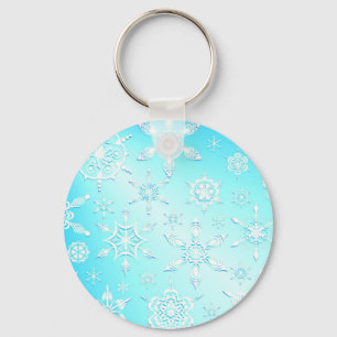 Crystal Snöflingor Keychain Nyckelring