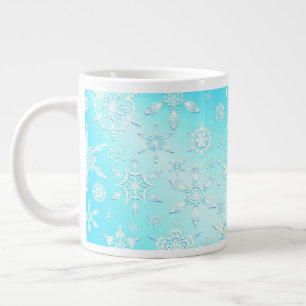 Crystal Snöflingor Mönster Jumbo Mugg