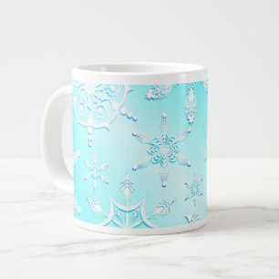 Crystal Snöflingor Mönster Jumbo Mugg