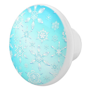 Crystal Snöflingor Mönster Knopp