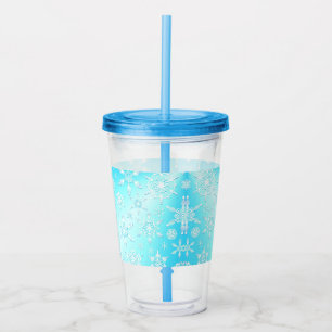 Crystal Snöflingor Mönster Take Away Mugg