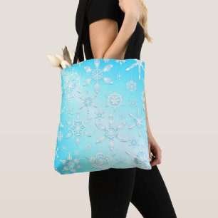 Crystal Snöflingor Mönster Tygkasse