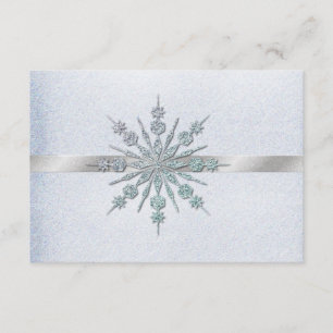 Crystal Snöflingor Winter Wedding OSA Kort