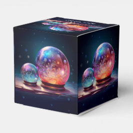 Crystal Snowballs Christmas Holiday Favor Box Presentaskar