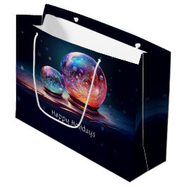Crystal Snowballs Christmas Holiday Gift Bag