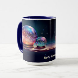 Crystal Snowballs Christmas Holiday Mug Mugg