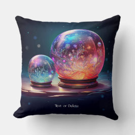 Crystal Snowballs Holiday Throw Pillow Kudde