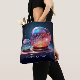 Crystal Snowballs Holiday Tote Bag Tygkasse