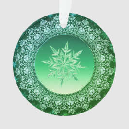 Crystal Snowflake Emerald Grönt jul