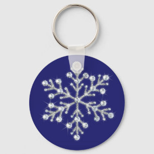 Crystal Snowflake Keychain Nyckelring