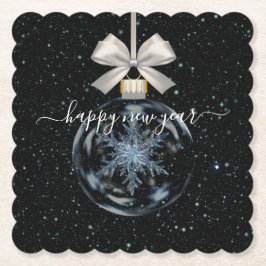 Crystal Snowflake New Year’s  Underlägg Papper