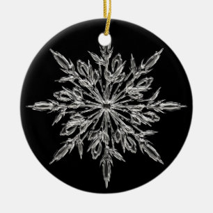 Crystal Snowflakejulprydnad Julgransprydnad Keramik