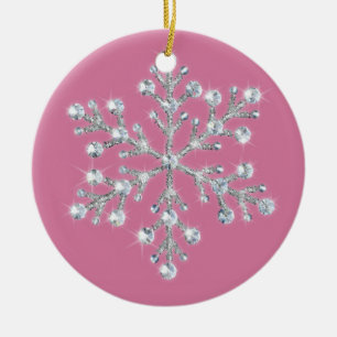 Crystal Snowflakeprydnad Julgransprydnad Keramik