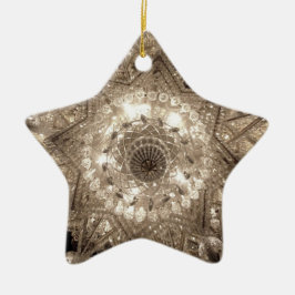 "Crystal" Star Ornament (Silver)