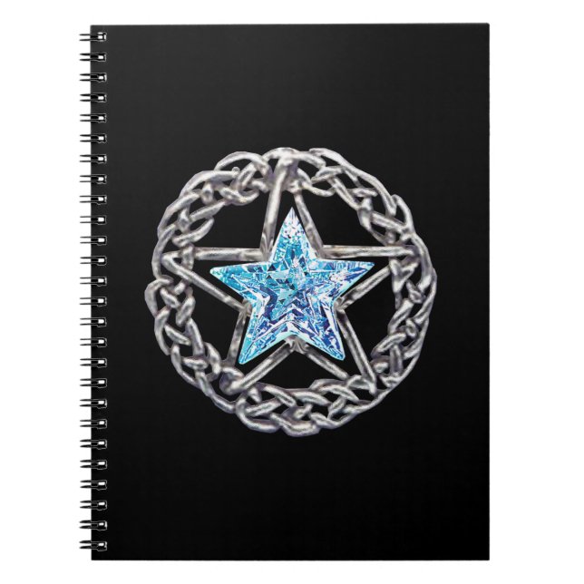 Crystal Star Spiral bärbar dator Anteckningsbok Med Spiral (Framsidan)