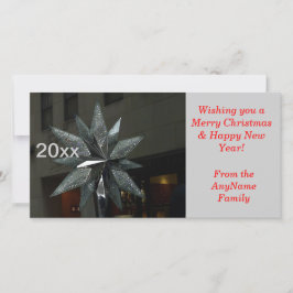 Crystal Star Yarly Helgdag Photo Card Julkort