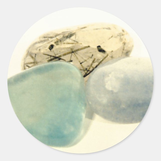 Crystal Stickers Runt Klistermärke (Framsida)