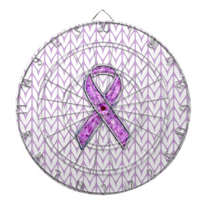 Crystal Stil Rosa Ribbon Awareness Sticka Darttavla