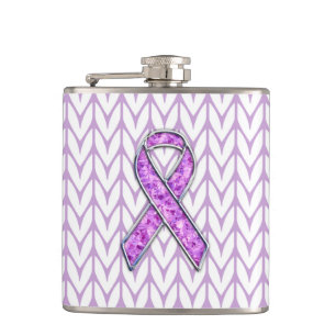 Crystal Stil Rosa Ribbon Awareness Sticka Fickplunta
