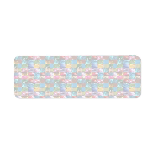 Crystal Stones Light Shades Returadress Etikett (Framsidan)