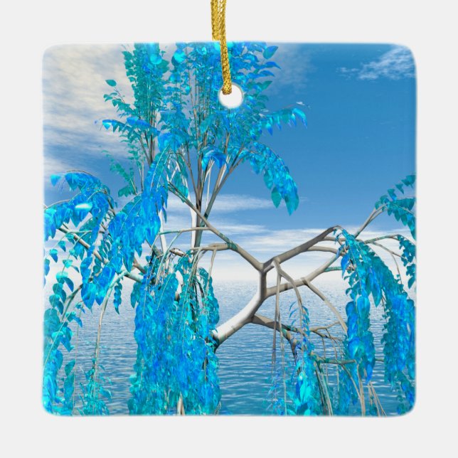 Crystal Summer Tree Julgransprydnad Keramik (Framsida)