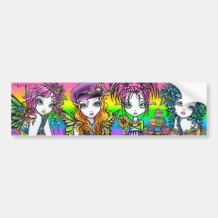 Crystal Sunny Daisy Buttercup Rainbow Ängsälvor Bildekal