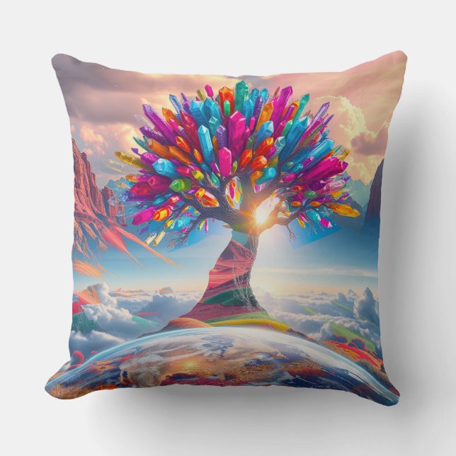 Crystal Sunrise Kudde (Framsida)