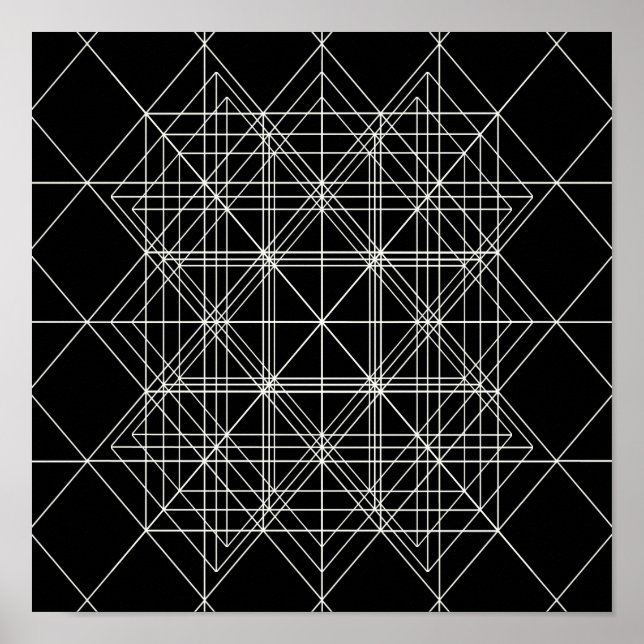 Crystal Temple Helig Geometry Poster (Framsidan)