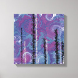Crystal Torn över AJO-Abstrakten Canvastryck