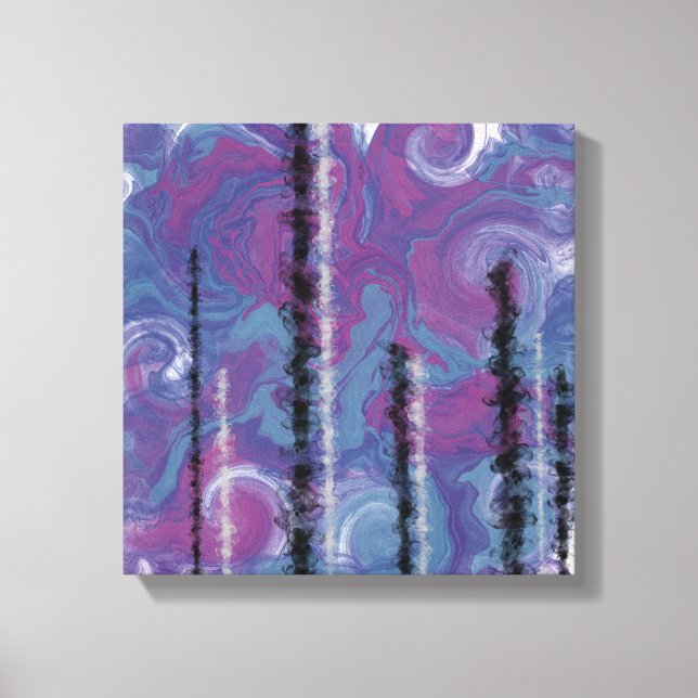 Crystal Torn över AJO-Abstrakten Canvastryck (Framsida)