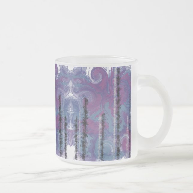 Crystal Torn över AJO-Abstrakten Frostad Glasmugg (Höger)